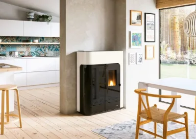 Palazzetti PELLETÖFEN WASSERFÜHREND Ecofire Elisabeth Idro 14 Wasser