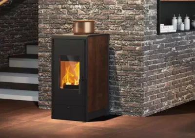 RIKA Cook Kaminofen mit Cerankochfeld