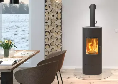 RIKA STEP Kaminofen drehbar